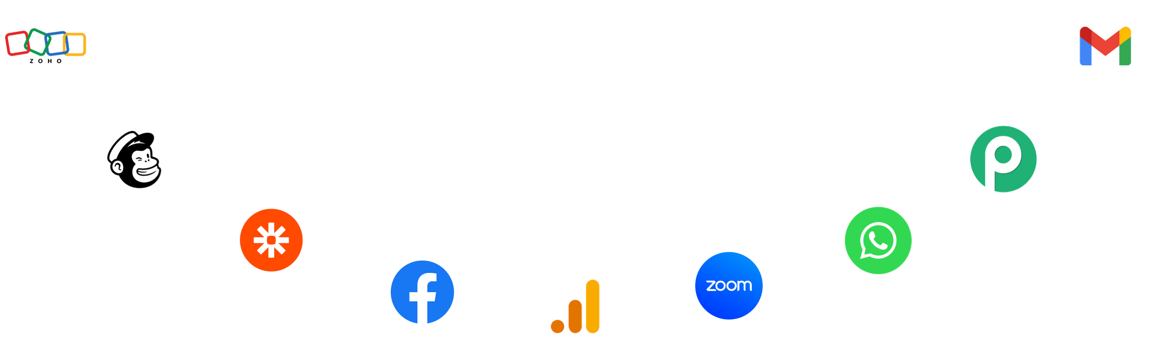 Integration partners arranged in an arc